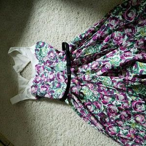 Lauren Conrad floral party dress