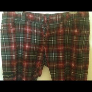 LIP SERVICE CLOTHING punk-style plaid pants