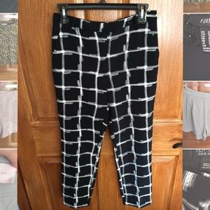 Topshop Grid Print Pants