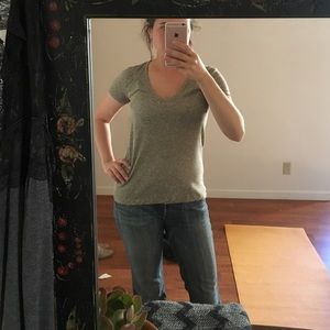 Madewell | Hi Line Grey/Camel Tee