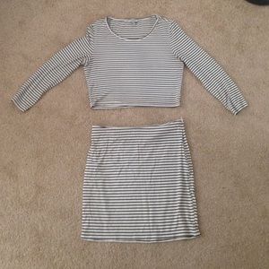 TOBI striped matching set