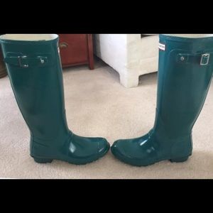 48Hr. Sale😎😎 Teal Hunter Boots SZ 10!