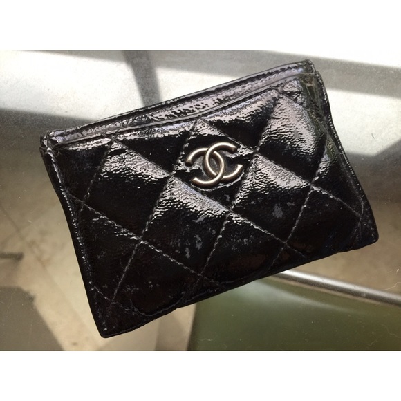 Chanel Accessories - Chanel Patent Leather Wallet / Card Holder