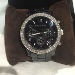 Michael Kors Ceramic Black Watch