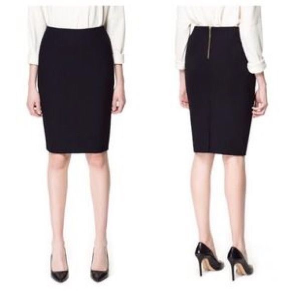 Zara Dresses & Skirts - Zara Black Pencil Skirt