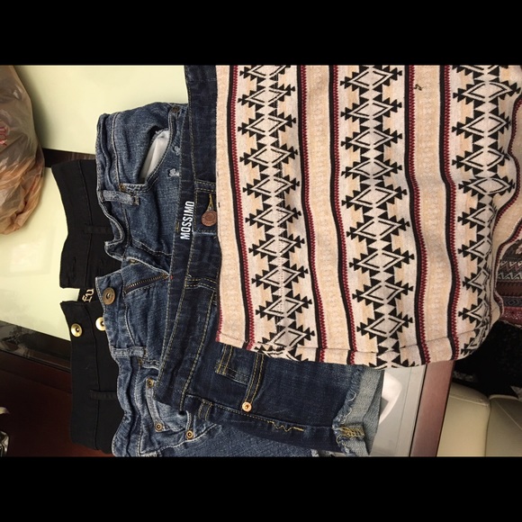 Various shorts and a skirt
