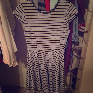 Black and grey dress