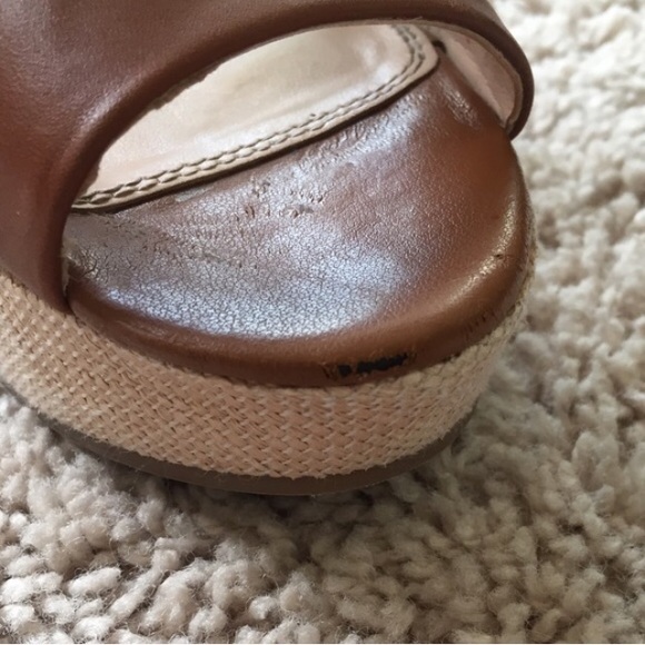 Banana Republic cognac brown wedges, size 6.5 - Picture 2 of 3