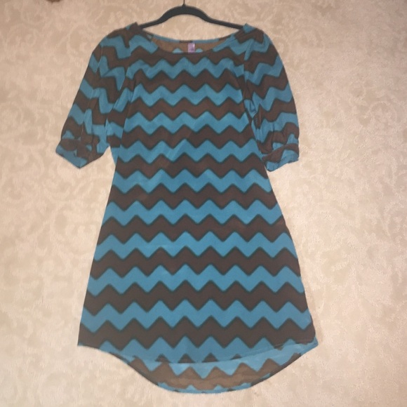 Silky chevron dress