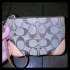 Wristlet coach wallet