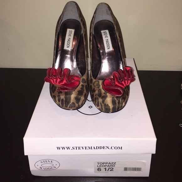 Steve madden leopard toppazz heels