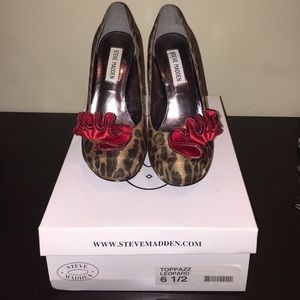 Steve madden leopard toppazz heels
