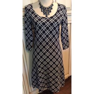 Ann Taylor Petite Navy Lightweight Sweater Dress