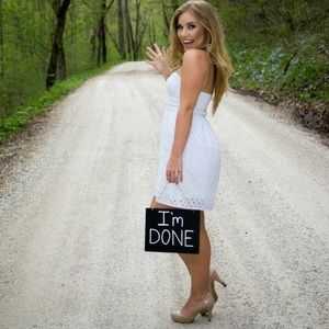 Strapless Lace Dress