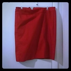 Red Lane Bryant pencil skirt nwot