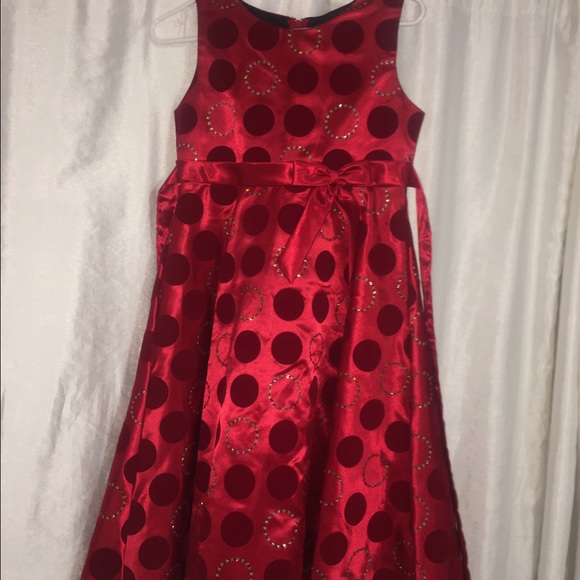 SOLD NWOT Red Bonnie Jean Dress - Picture 1 of 3