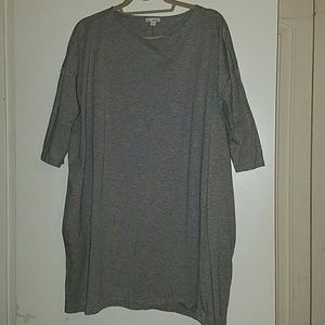Gap Oversized Gray Smock Dress