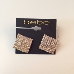 Bebe sparkly gold studs