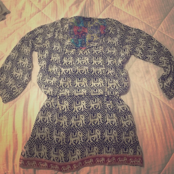 Anthropologie Tops - Anthropologie elephant tunic dress