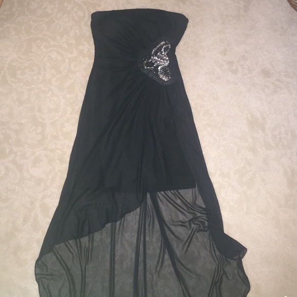strapless party dress