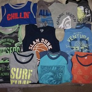 Boys Size 10-12 tank tops, Huge lot of 10 Shirts
