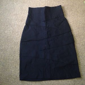 Black pencil skirt