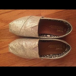 Silver glitter TOMS