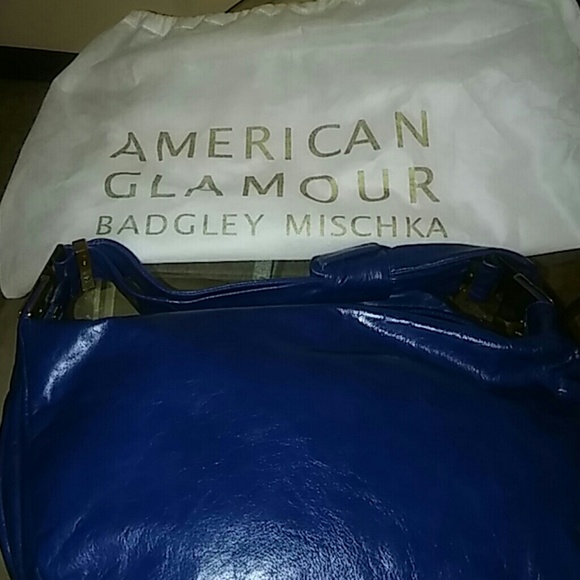 Blue purse American Glamour Bartley Mischka