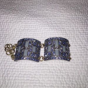 Jcrew blue crystal bracelet