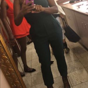 Bohoo green jumpsuit