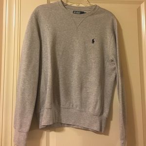 Gray Polo Pullover sweatshirt