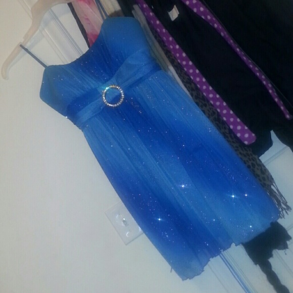 Formal blue sparkle dress