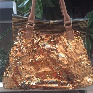 Sequined Gold Purse NWT