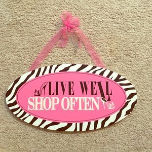 Live Well Shop Often wall decor