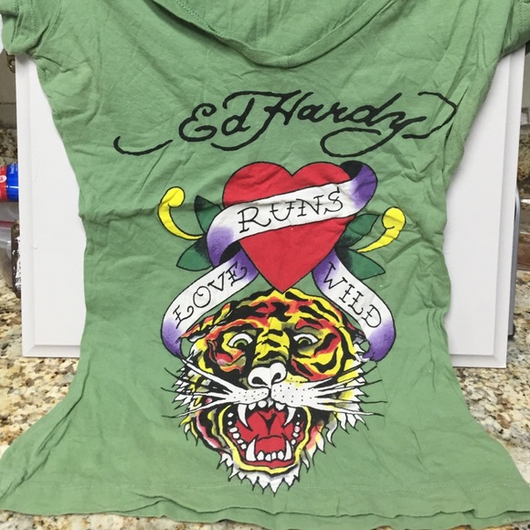 Green Ed Hardy Sz Xs