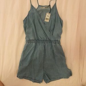 Topshop Denim Romper