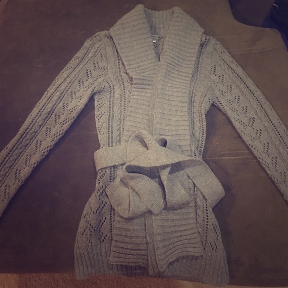 Poof! Sweaters - Cozy Gray Cardigan