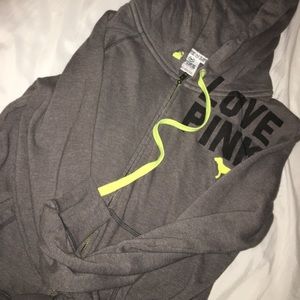 PINK zip up sweatshirt