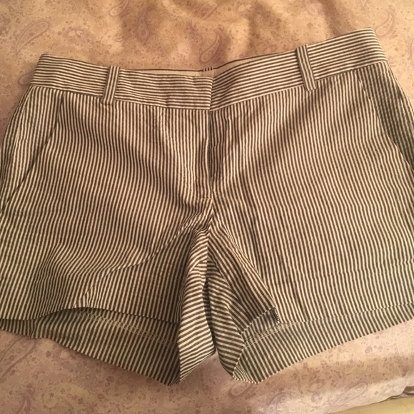 J. Crew Seersucker Size 0 shorts - Picture 1 of 3
