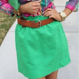 Kelly green skirt