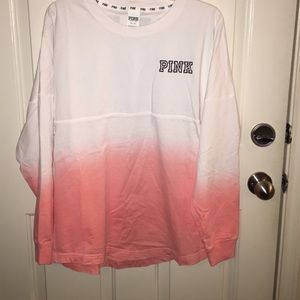 Ombré PINK Varsity Crew
