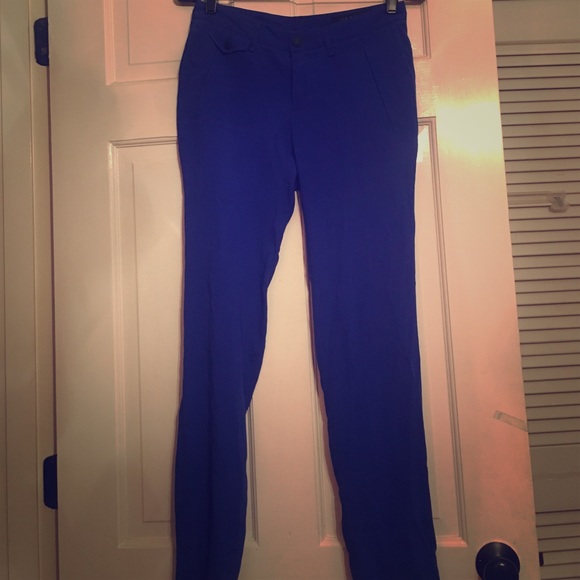 Silk Rag & Bone pants in cobalt blue - Picture 1 of 2