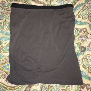 Grey Theory skirt with wrinkle wrap style