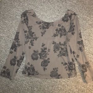 Flower crop top