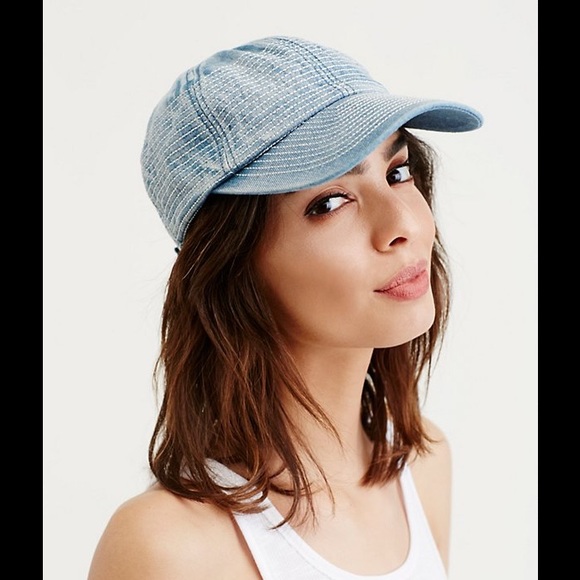 NWT Brand new Free People denim baseball cap