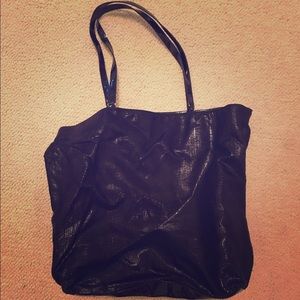 A bag with textured outside