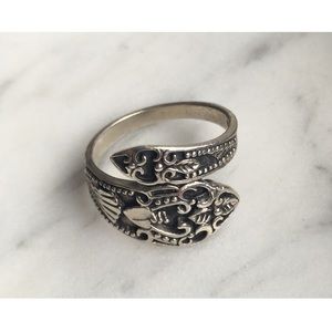 Sterling Silver Antique Spoon Ring