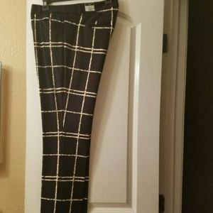 Express columnist slim window pane pants