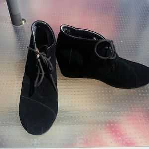 Toms lace up wedges
