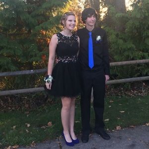 Black lace homecoming dress! NEW STYLE